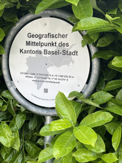 Geografischer Mittelpunkt des Kantons Basel-Stadt