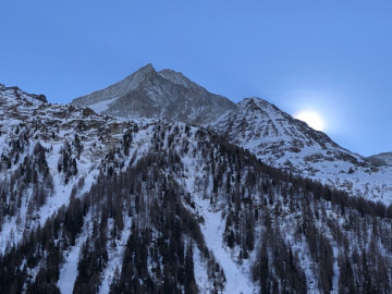 Sonnenaufgang am Bietschhorn