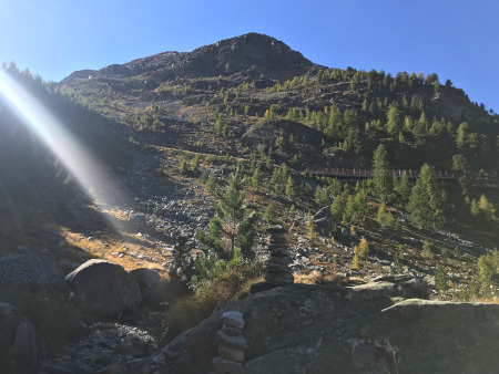 Sonnenstrahlen über Zermatt