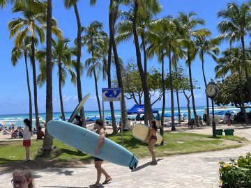 Surfer am Waikiki Beach