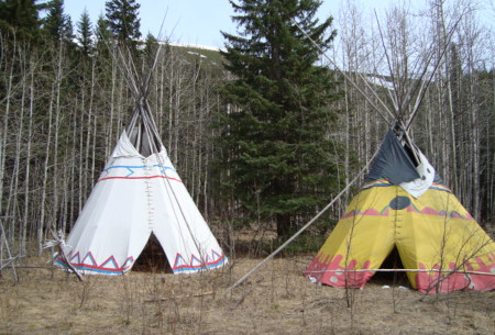 Teepee Zelt bei Canmore