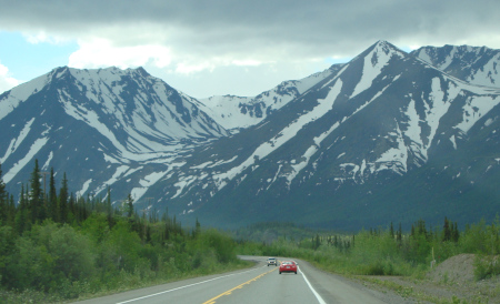 Fahrt in Alaska